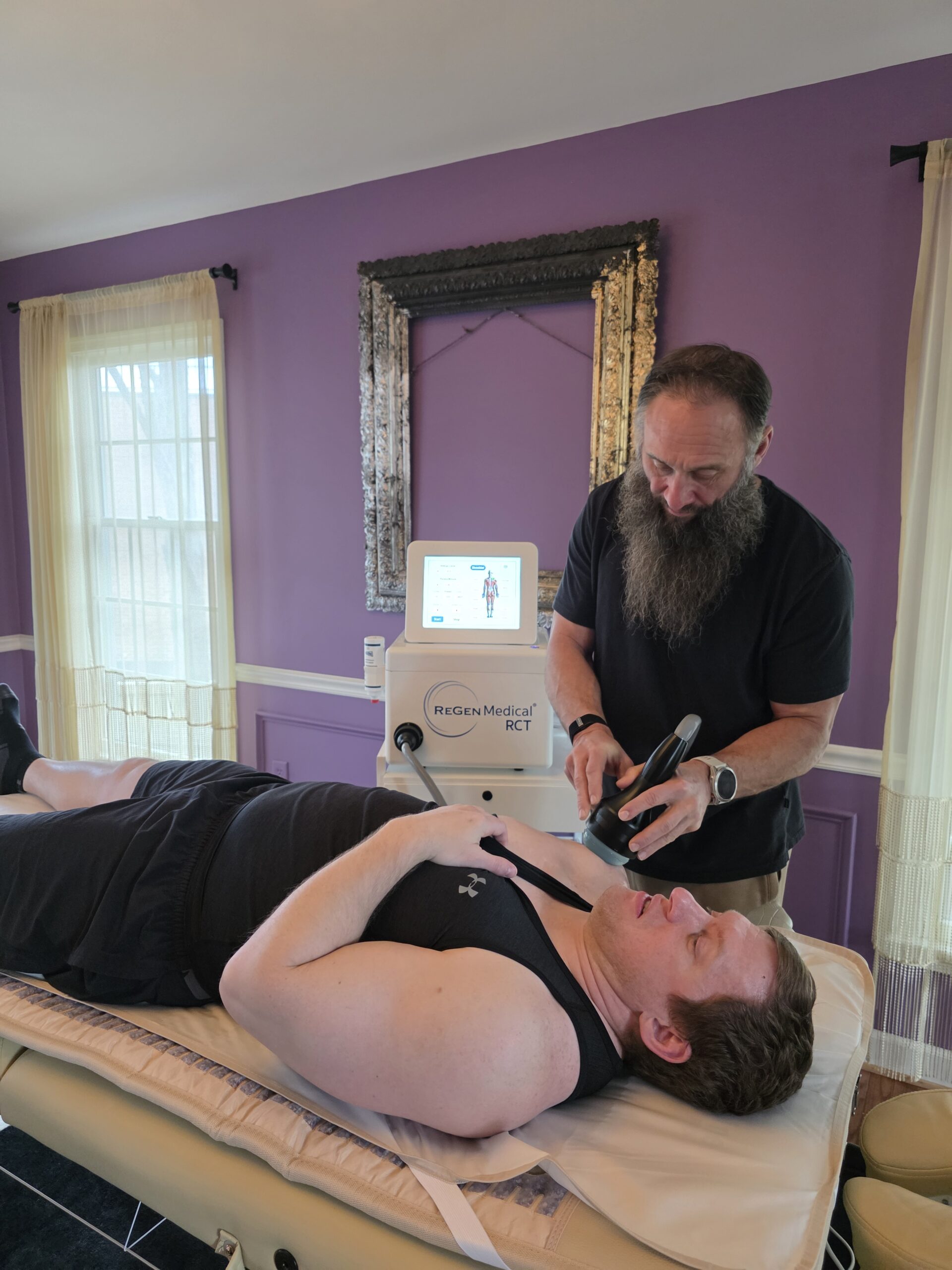 Promotes long-term healing with shockwave therapy