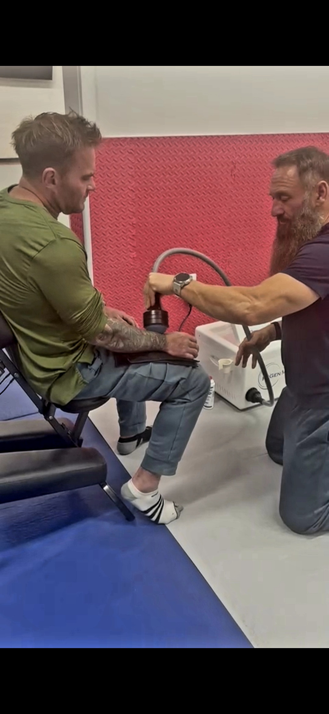 Increases blood flow and cellular recovery with shockwave therapy